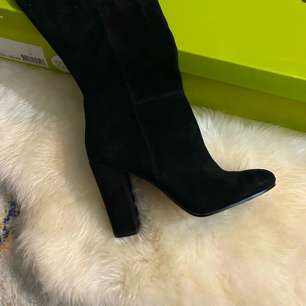 Gianni Bini Ventahs Over The Knee Suade Boots (Wide Calf)